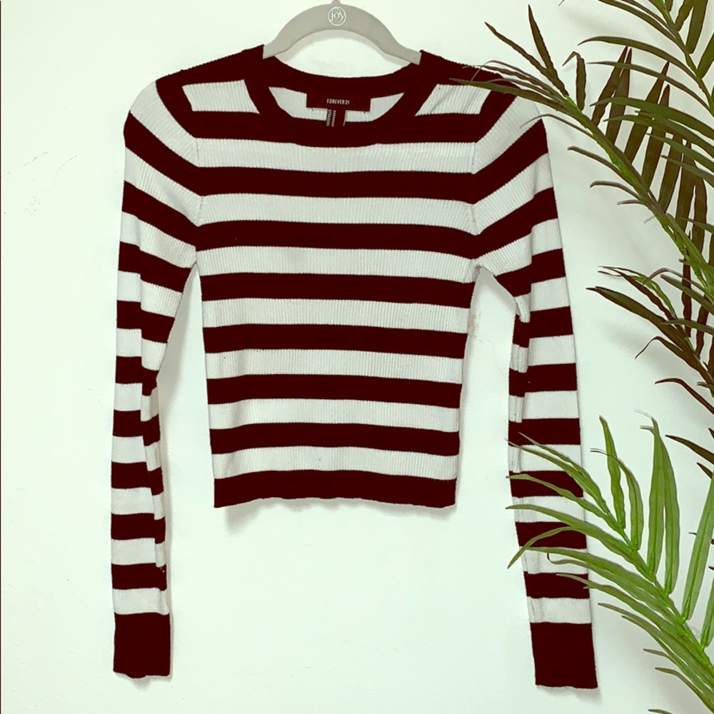 Black & White Ribbed Striped Sweater